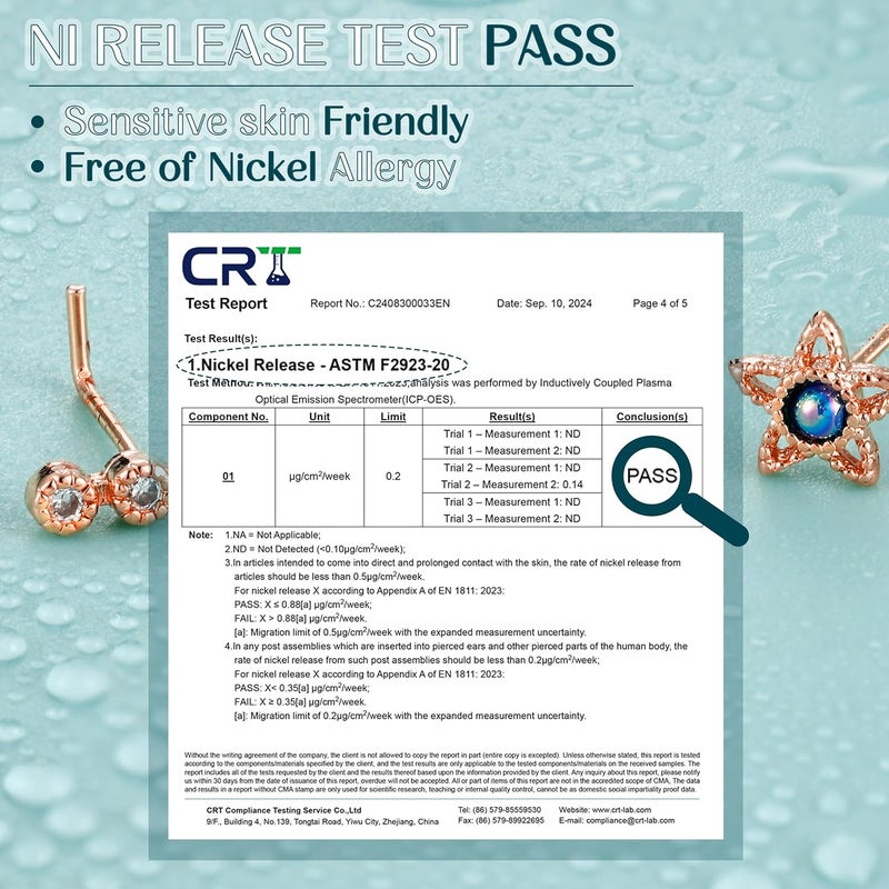 Yadoca Gold Nose Rings Studs for Women - 20G Surgical Steel Nose Ring L Shaped Nose Piercing Jewelry Hypoallergenic CZ Heart Nose Studs Silver Rose Gold 16Pcs - Image 2